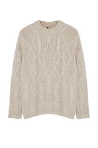 Trendyol Curve Beige Glitter Braided Knitwear Sweater - Image 6