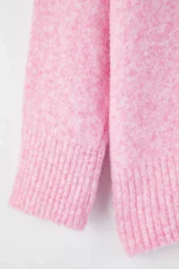 Trendyol Curve PINK Polo Shirt Collar Soft Feeling Crop Knitwear Sweater - Image 7