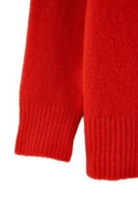 Trendyol Curve Red Polo Shirt Collar Soft Feeling Crop Knitwear Sweater - Image 8