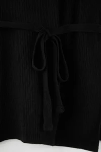 Trendyol Curve Black Beli Belted LONG Knitwear Sweater - Image 6
