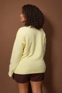 Trendyol Curve Wardrobe Essentials Yellow Premium Thread Basic Knitwear Sweater - Image 4