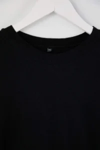 Trendyol Curve Black Mercerized Look Premium Thread / Special Thread Basic Knitwear Sweater - Image 4