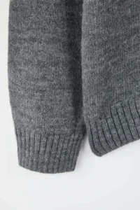 Trendyol Curve Wardrobe Essentials Anthracite Basic Wide Pattern Soft textured Knitwear Sweater - Image 4