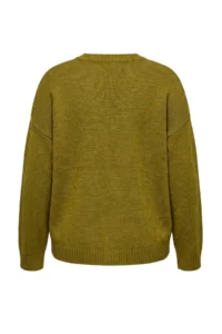 Trendyol Curve Wardrobe Essentials Oil Green Basic Wide Pattern Soft textured Knitwear Sweater - Image 7