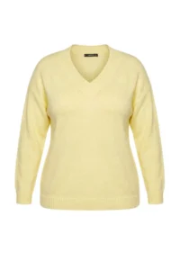 Trendyol Curve Wardrobe Essentials Yellow Basic Wide Pattern Soft textured Knitwear Sweater - Image 5
