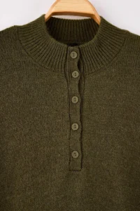 Trendyol Curve Wardrobe Essentials Khaki Soft textured Knitwear Sweater - Image 4