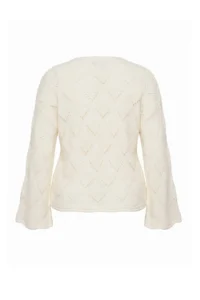 Trendyol Curve Ecru Cellular/Delikli Knitwear Sweater - Image 7