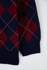 Trendyol Curve NAVY BLUE Baklava Patterned Knitwear Sweater - Image 4