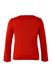Trendyol Curve Red V-neck Basic Thin Knitwear Sweater - Image 7