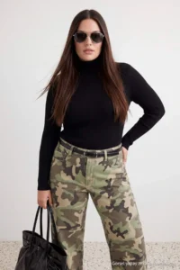 Trendyol Curve Black Basic Turtleneck Thin Knitwear Sweater - Image 4