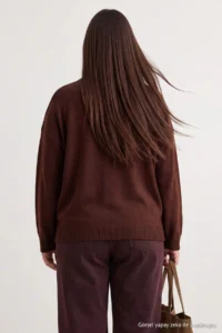 Trendyol Curve Stone-Brown Basic 2 Sets Paket Knitwear Sweater - Image 3