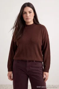 Trendyol Curve Stone-Brown Basic 2 Sets Paket Knitwear Sweater - Image 8