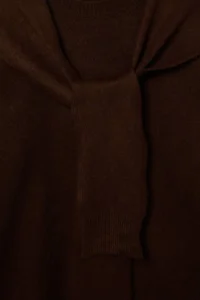 Trendyol Curve Brown Soft textured Shawl Knitwear Sweater - Image 6