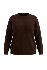 Trendyol Curve Brown Soft textured Shawl Knitwear Sweater - Image 7