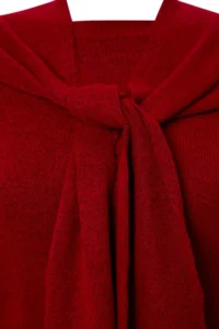 Trendyol Curve Red Soft textured Shawl Knitwear Sweater - Image 6