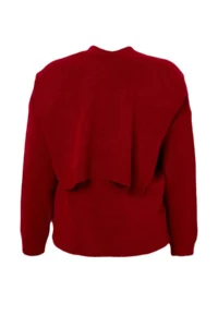 Trendyol Curve Red Soft textured Shawl Knitwear Sweater - Image 7