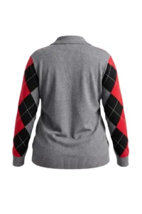 Trendyol Curve Anthracite Premium Thread/Special Thread Baklava Patterned Knitwear Sweater - Image 7