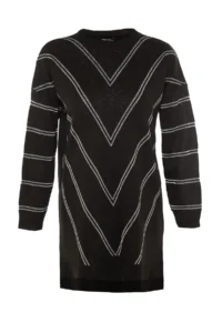 Trendyol Modest Black Simli LONG Knitwear Sweater - Image 6