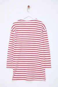 Trendyol Modest Red Striped Knitting Tunic - Image 9