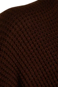 Trendyol Modest Brown Skirt Tasseled LONG Knitwear Cardigan - Image 7