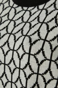 Trendyol Modest Black Geometric Patterned Sweater-Pants Knitwear Set - Image 6