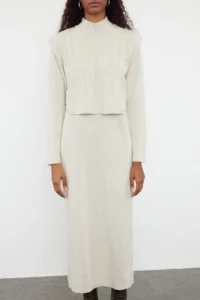 Trendyol Modest Stone Knitwear Pullover Dress Set - Image 4