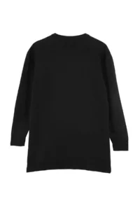 Trendyol Modest Black Asymmetric Button Detailed Knitwear Sweater - Image 6