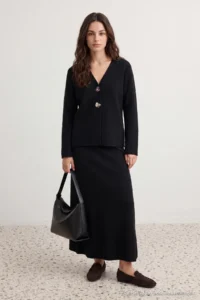 Trendyol Modest Black Gold buttoned Knitwear Etekli Set - Image 3