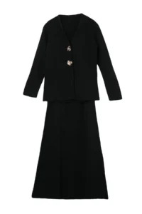 Trendyol Modest Black Gold buttoned Knitwear Etekli Set - Image 6