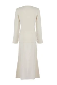 Trendyol Modest Ecru Gold buttoned Knitwear Etekli Set - Image 6