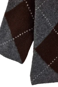 Trendyol Modest Anthracite Soft textured Plaid / Checkered Openwork Knitwear - Image 6