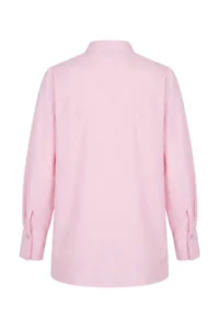 Trendyol Modest Light PINK Rahat Pattern ribbed Shirt - Image 6