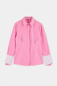 Trendyol Modest PINK Color Bloklu Shirt - Image 5