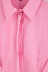Trendyol Modest PINK Color Bloklu Shirt - Image 6