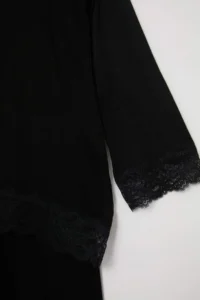 Trendyol Modest Black Regular Plain Knitwear Hijab Bottom - Top Set - Image 6
