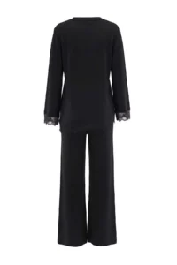 Trendyol Modest Black Regular Plain Knitwear Hijab Bottom - Top Set - Image 8