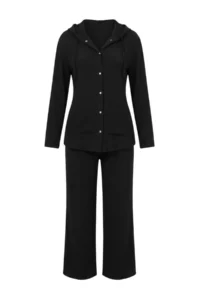 Trendyol Modest Black snaps Tunic Pants Aerobin Bottom - Top Set - Image 5