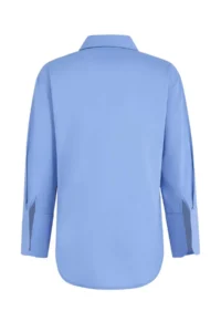 Trendyol Modest BLUE Oversized Binding Detailed Shirt - Image 4