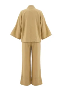 Trendyol Modest Mink Oversized Modal Kimono Pants Bottom - Top Set - Image 10