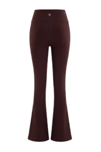 TRENDYOLMİLLA Brown Brushed Soft Material Reflector Printed flared leg Yoga Knitting Sports Leggings - Image 7