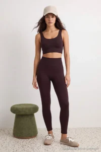 TRENDYOLMİLLA Dark Brown seamless/seamless Push Up Tam Size Knitting Sports Leggings - Image 8