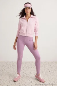 TRENDYOLMİLLA Dusty ROSE Brushed Soft Material Fuzo Full Size Yoga Knitting Sports Leggings - Image 3