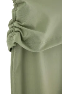 TRENDYOLMİLLA Khaki Soft Brushed Material Shirring Detailed Knitting Sports Leggings - Image 6