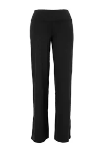 TRENDYOLMİLLA Black Brushed Soft Material Loose Flare Knitting Sports Leggings - Image 5