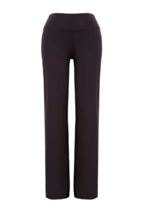TRENDYOLMİLLA Smoke Gray Brushed Soft Material Loose Flare Knitting Sports Leggings - Image 5