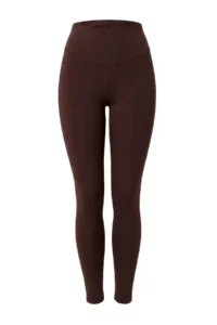 TRENDYOLMİLLA Brown Warm-Keeping Scuba Material Full Size Knitting Sports Leggings with Fleece Inside - Image 7