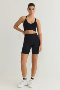 TRENDYOLMİLLA Black-NAVY 2 Sets Paket seamless/seamless Knitting Sports Shorts/Short Leggings - Image 2