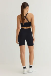 TRENDYOLMİLLA Black-NAVY 2 Sets Paket seamless/seamless Knitting Sports Shorts/Short Leggings - Image 4