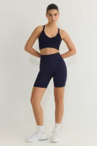 TRENDYOLMİLLA Black-NAVY 2 Sets Paket seamless/seamless Knitting Sports Shorts/Short Leggings - Image 5