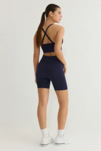 TRENDYOLMİLLA Black-NAVY 2 Sets Paket seamless/seamless Knitting Sports Shorts/Short Leggings - Image 6